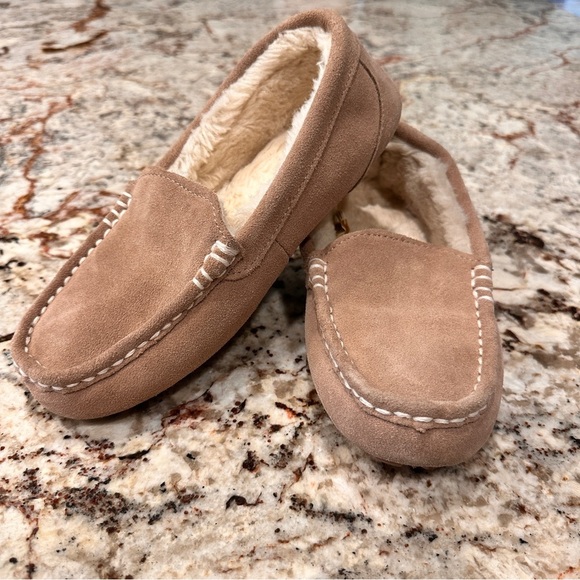 Dream Pairs Shoes - Dream Pairs Slippers Women US 8 Moccasins Slip On House Shoes Tan Faux Fur Lined